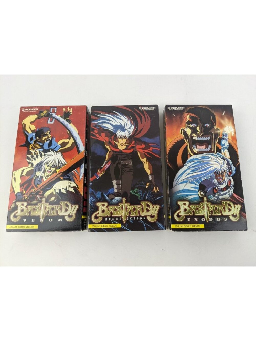 1998 The Complete Set Bastard!! 3 VHS Exodus, Venom, Resurrection Tested Works